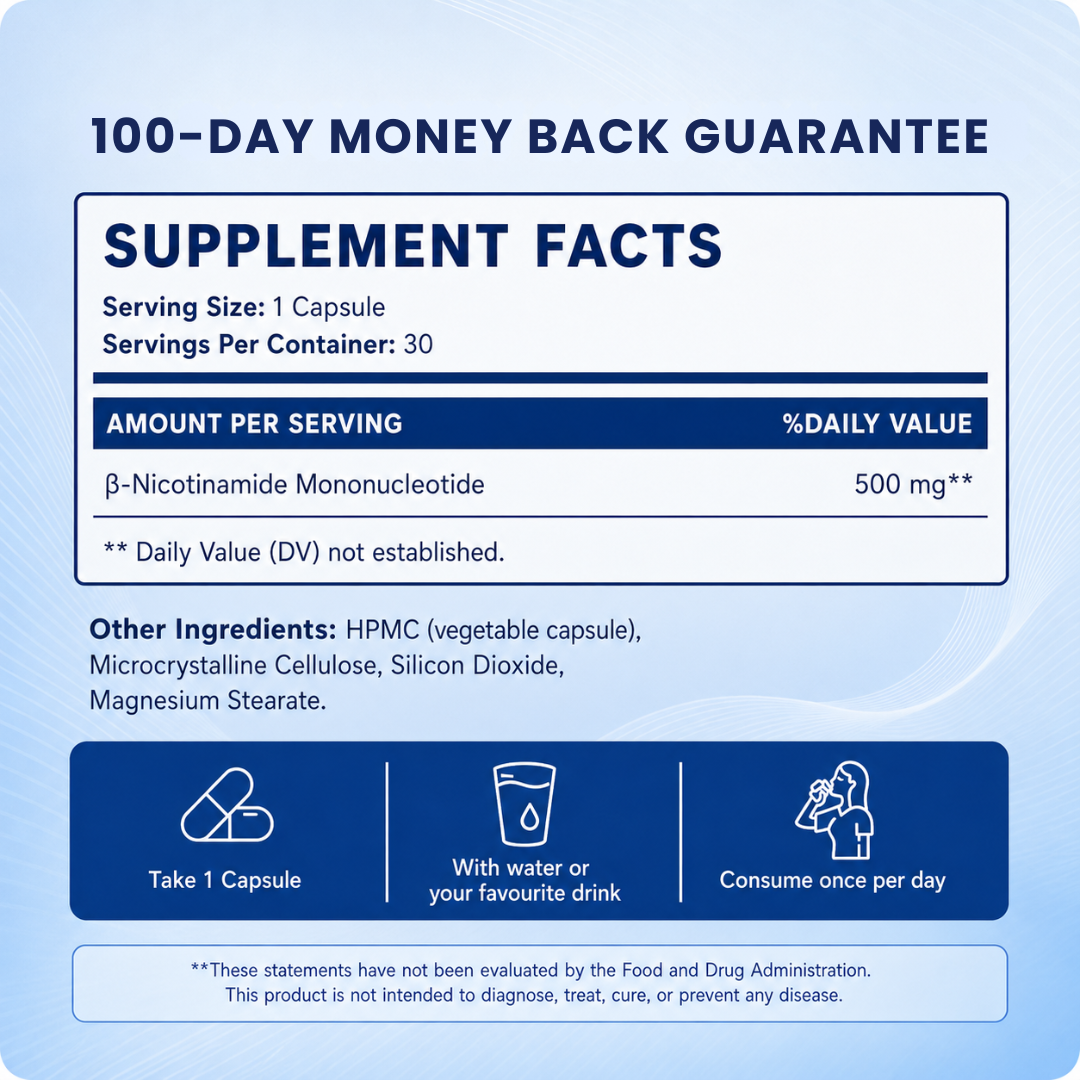 NMN Capsules (NAD+ Boost)